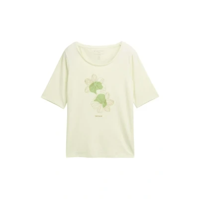 Bild av TOM Tailor Basic Print Tshirt med print, Storlek: XL, Touch of mint