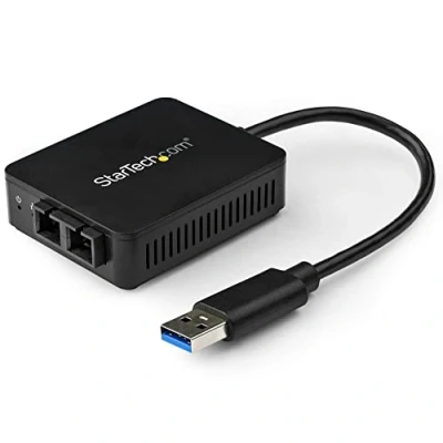 Bild av StarTech.com USB 3.0 to Fiber Optic Converter 1000Base SX SC netværksadapter