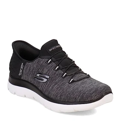 Bild av Skechers Skor dam, handfria instegsskor (Summits Dazzling Haze), Svart vit, 39.5 EU