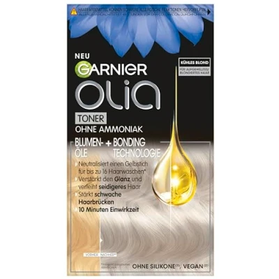 Bild av Olia toner 9.1 kall blond, anti gul nyans intensiv för blont hår, slingor, balayage &amp; ombre, vegansk formel utan ammoniak, strålande glans