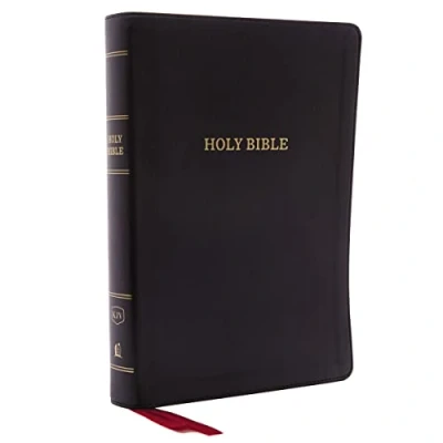 Bild av KJV, Deluxe Reference Bible, Center Column Giant Print, Leathersoft, Black, Red Letter, Comfort Print: King James Version