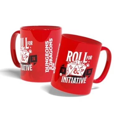 Bild av Konix Dungeons &amp; Dragons Mug Roll for Initiative keramisk mugg 320 ml röd