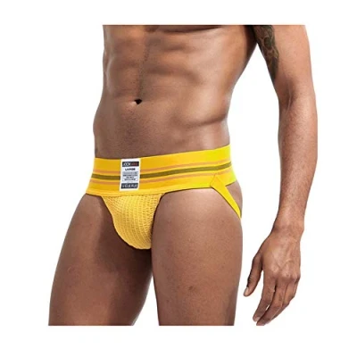 Bild av JOCKMAIL sexiga män suspensoar band atletisk och G strängar brett bälte underkläder kort 7 färger M XXL, gUL, L