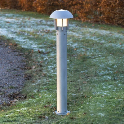 Bild av Konstsmide Pollare Heimdal i aluminium, silvergrå