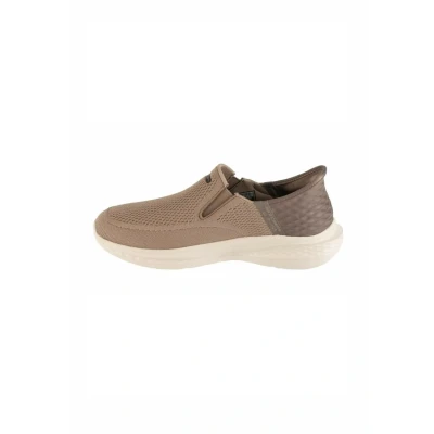 Bild av Skechers Herr handsfree Slip ins Slade Deacon sneakers, Taupe Stickad Mesh, 11 UK, Brungrått stickat nät, 46 EU