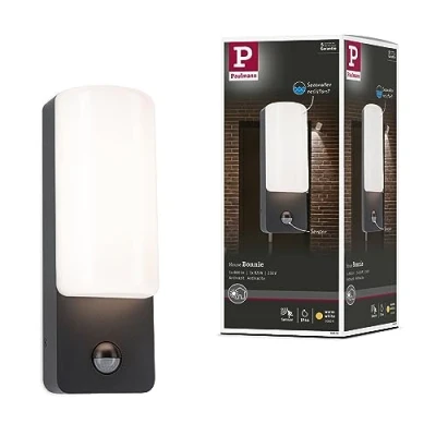 Bild av Paulmann LED utomhusvägglampa Bonnie, aluminium, antracit, sensor