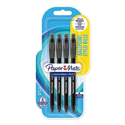 Bild av Paper Mate InkJoy 100RT Kulspetspennor med tryckknapp Mediumspets (1,0 mm) Röd 20 stycken