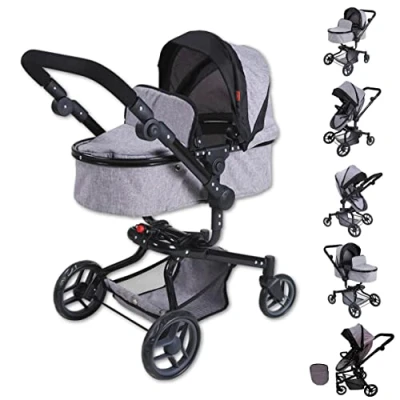 Bild av knorr toys KNORRTOYS.COM 90987 dockvagn Boonk sten, 52 cm, 59 x 42 80 cm