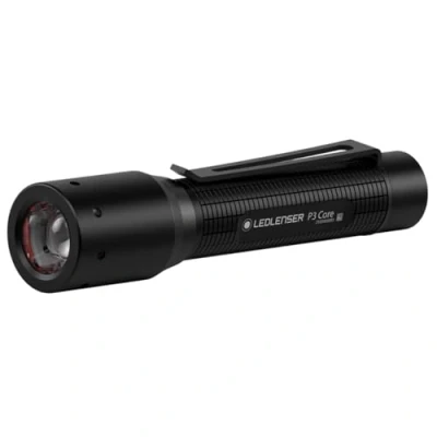 Bild av Ledlenser P3 Core ficklampa, skräddarsytt ljus tack vare Advanced Focus System med 90 lumen, 6 timmars drifttid, ultrakompakt och lätt, utomhus camping, 1 st.