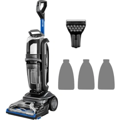 Bild av BISSELL® Revolution™ HydroSteam™ Mattrengörare För tuff smuts och oordningar Ångförbehandling Snabbtorkningsläge mattor, stoppade möbler, trappor 77 dBa Svart, Titan, Blå 3670N