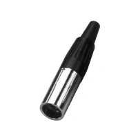 Bild av Monacor XLR 307/P, mini XLR, Svart, Metallisk, Guld