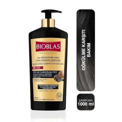 Bild av Bioblas Schampo mot fall med svart vitlök, 1 000 ml