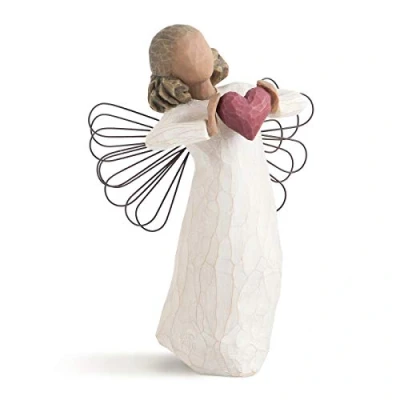 Bild av Willow Tree 26182 Figur Kärlekens Ängel, Vit, 3,8 x 14 cm
