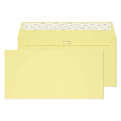 Bild av Blake Creative Colour 25216 färgade kuvert självhäftande citroner gul DL+ 114 x 229 mm 120 g/m² 25 stycken