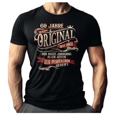 Bild av T shirt som present till 60 årsdagen. Födelsedag år mogen perfektion, Perfekt, XL