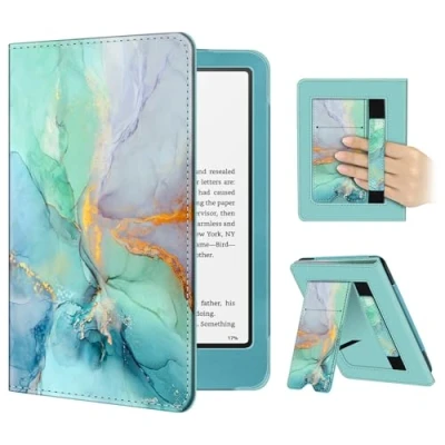 Bild av Fintie fodral för 7 tum/7,8 tum Kindle Paperwhit(12:e/11:e generationen 2024/2021) och Colorsoft Signature Edition slimmat vikbart stativ skydd automatisk vakna/sömn Paperwhite