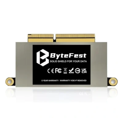 Bild av ByteFest 256 GB SSD NVMe PCIe 3.0x4, ersättning för MacBook Pro Retina 13 tum A1708 (sent 2016, mitten 2017) EMC 2978/3164 icke Touch Bar modeller