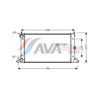 Bild av Kylare, motorkylning AVA QUALITY COOLING VNA2188