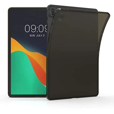 Bild av kwmobile fodral kompatibelt med Samsung Galaxy Tab S7 FE mjukt TPU bakskydd för surfplatta svart/transparent