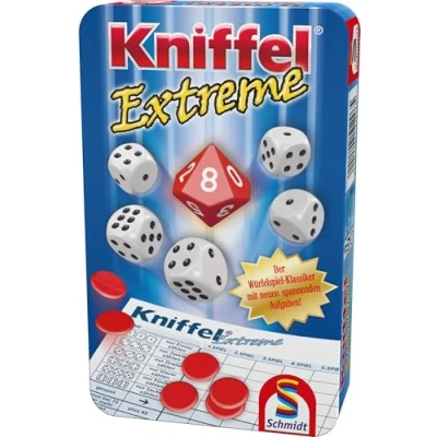 Bild av Schmidt Spiele 51296 Kniffel Extreme, Bring me with Game in Metal Tin
