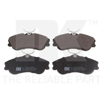 Bild av NK 221963 Jeu de plaquettes frein contact signal d&#039;usure exclu avec tôle anti bruit sans accessoires PEUGEOT: 206 3/5 portes