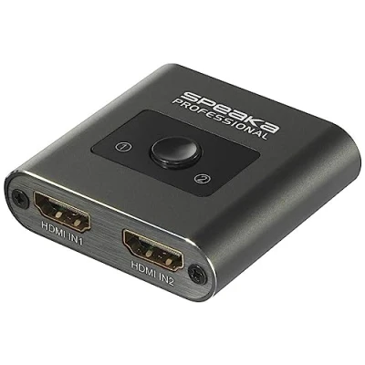 Bild av SpeaKa Professional SP HSW 231 2 Port HDMI Switch UHD 8K @ 60 Hz, 4K 120 Hz