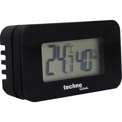 Bild av TechnoLine WS 7006 mini biltermometer för mätning av temperaturen i interiören, svart, 4,0 x 1,2 2,3 cm, 4 cm
