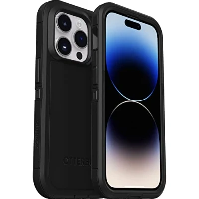 Bild av OtterBox Defender XT skal för iPhone 14 Pro med MagSafe, extra stöttåligt, fallsäkert, skyddande skal, testad till militärstandard x5, Svart