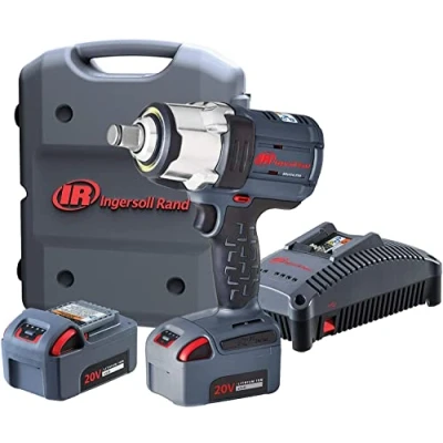 Bild av Ingersoll Rand W7172 K22B EU Mutterdragare, 3/4 Tum 20 V Sladdlös 2 st. BL2022 Litiumjonbatterier 5,0 Ah och Laddare i 1 Förvaringsväska