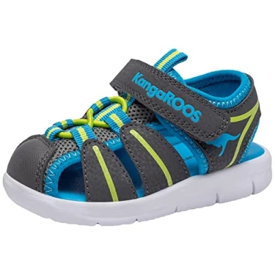 Bild av KangaROOS Unisex barn K grobi sandal, Stålgrå lime, 21 EU