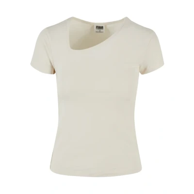 Bild av Urban Classics Asymmetric Neckline Tshirt bas, Storlek: 4XL, Whitesand