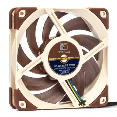 Bild av Noctua NF A12x25 PWM, Tyst Premiumfläkt, 4 pin (120 mm, Brun)