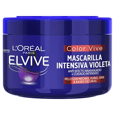 Bild av L&#039;Oréal Paris Elvive Color Vive Mascarilla Intensiva Violeta Matizadora Para El Pelo Con Mechas, Decolorado Rubio O Gris Incluso En Bases Oscuras 250 ml