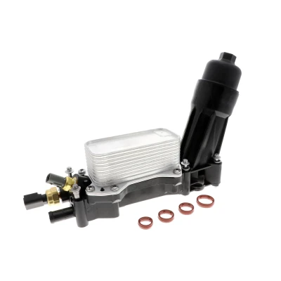 Bild av VEMO V33 60 0016 Radiateur d&#039;Huile avec joints, boîtier de filtre à huile pressostat JEEP: GRAND CHEROKEE 4, WRANGLER 3