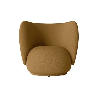 Bild av Ferm Living Rico Lounge Chair Fåtölj Wool Bouclé Sugar Kelp W87 x H76,5 D76 SH41 cm