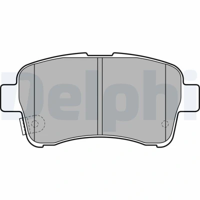 Bild av DELPHI LP2205 Jeu de plaquettes frein avec indicateur d&#039;usure tôle anti bruit sans accessoires SUZUKI: Liana 3/5 portes
