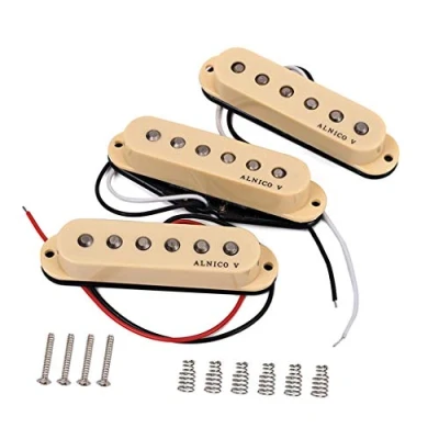 Bild av Alnicov gitarr SSS pickups passar för Fender Strat/Squier gitarrkräm