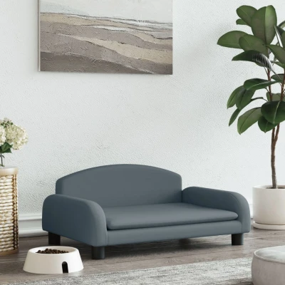 Bild av Hundbädd mörkgrå 70x45x30 cm tyg
