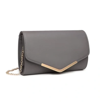 Bild av Miss Lulu Clutch damväska aftonväska kedjeväska axelväskor party handväska crossbody för bröllop fest fritid dejt liten axelväska, GRÅ