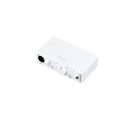 Bild av Arturia MiniFuse 1 Kompakt USB ljudgränssnitt med kreativ programvara för inspelning, produktion, podcasting, gitarr vit