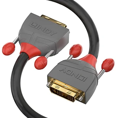 Bild av LINDY 36225 7,5 m DVI D Dual Link kabel, anthra Line grå