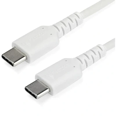 Bild av StarTech.com RUSB2CC2MW USB C kabel (2 m, högkvalitativ 2.0 Type dataöverföring och laddningskabel, St/St) Vit