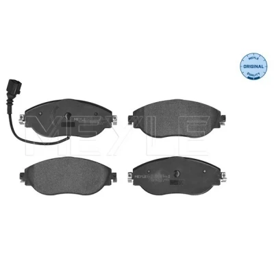 Bild av MEYLE 025 251 1720/W Jeu de plaquettes frein ORIGINAL Quality Essieu avant contact signal d&#039;usure inclus avec tôle anti bruit