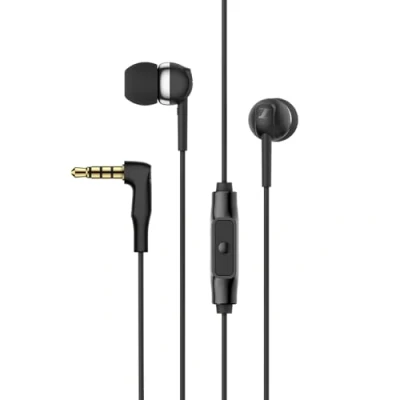 Bild av Sennheiser CX 80S In ear hörlurar med smart fjärrkontroll en knapp svart