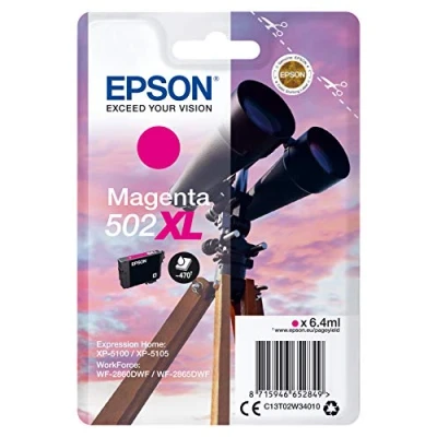 Bild av Epson 502XL høj kapacitet Magenta original blækpatron Bläckpatron