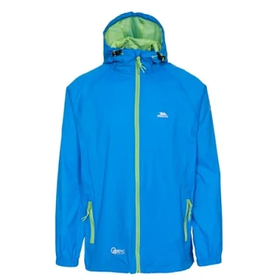 Bild av Trespass unisex vuxna Qikpac Jacket kompakt hoprullningsbar vattentät regnjacka Blå (kobolt) XXS