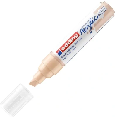 Bild av edding 5000 akrylmarker bred beige 1 vattenfast akrylfärgmarker snedskuren spets 5 10 mm akrylfärgpennor för teckning på duk, konstpapper och trä akrylmarkers stenar