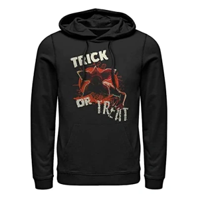 Bild av Stranger Things Unisex Monster Pumpkin huvtröja tröja med huva, svart, S, S