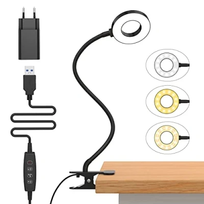 Bild av iZELL 23 LED Reading Lights Dimmable, 3 Modes (Svart, 40CM)