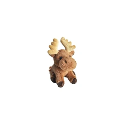 Bild av Wild Republic Pocketkins Eco Moose, gosedjur 13 cm, plyschleksak, tillverkad av återvunnet material, miljövänlig